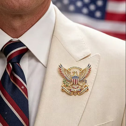 US 250th Anniversary Brooch Pin-A meaningful commemorative pin