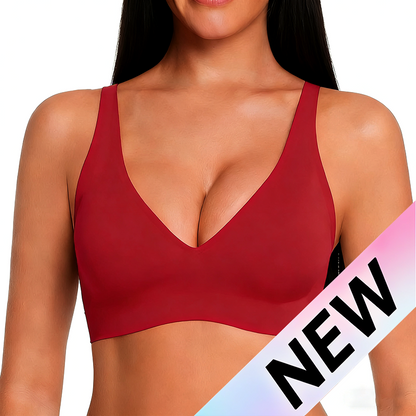 🎅Christmas Sale Day! LBMLBM Wireless Womens Comfortable Wireless Bras Push Up Bralettes Seamless Tshirts Bras Deep V🎄