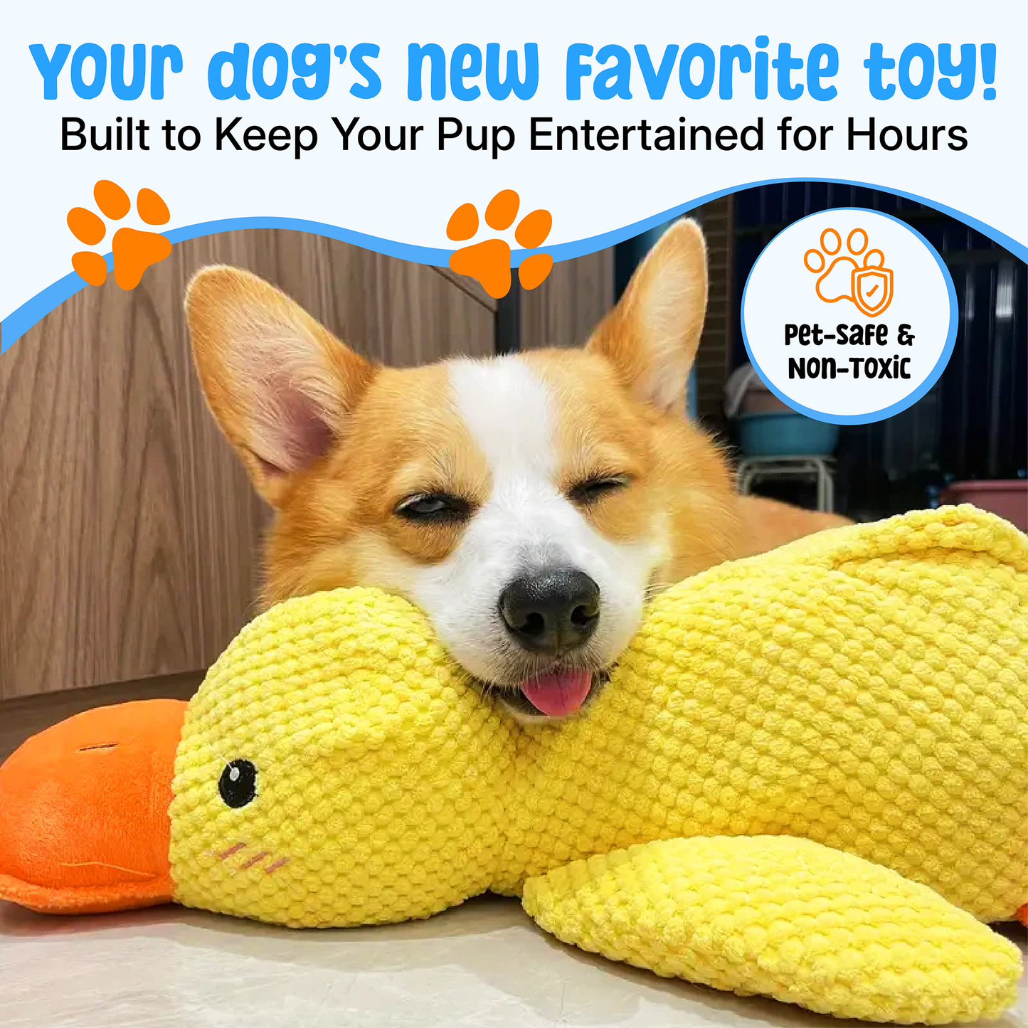 LBMLBM™Calming Duck Toy for Lonely & Anxious Dogs
