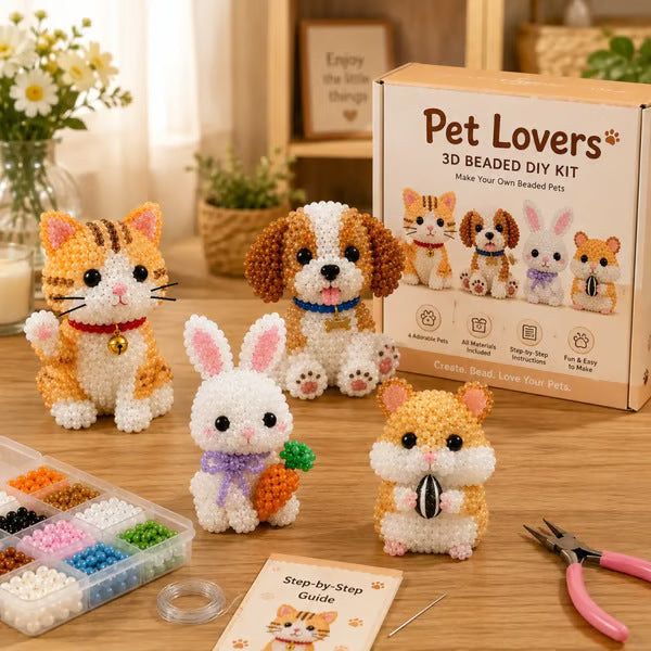 ✨ Creative Beaded Mini World 3D DIY Kit Collection-Build Your Own Tiny Beaded World