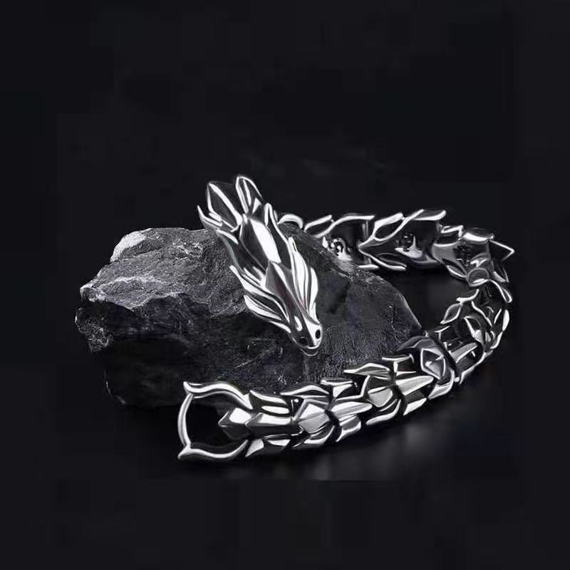 🔥Limited-Time Dragon Head Bracelet Sale🐉-Unleash the Dragon’s Power, Wear Strength & Style🎁